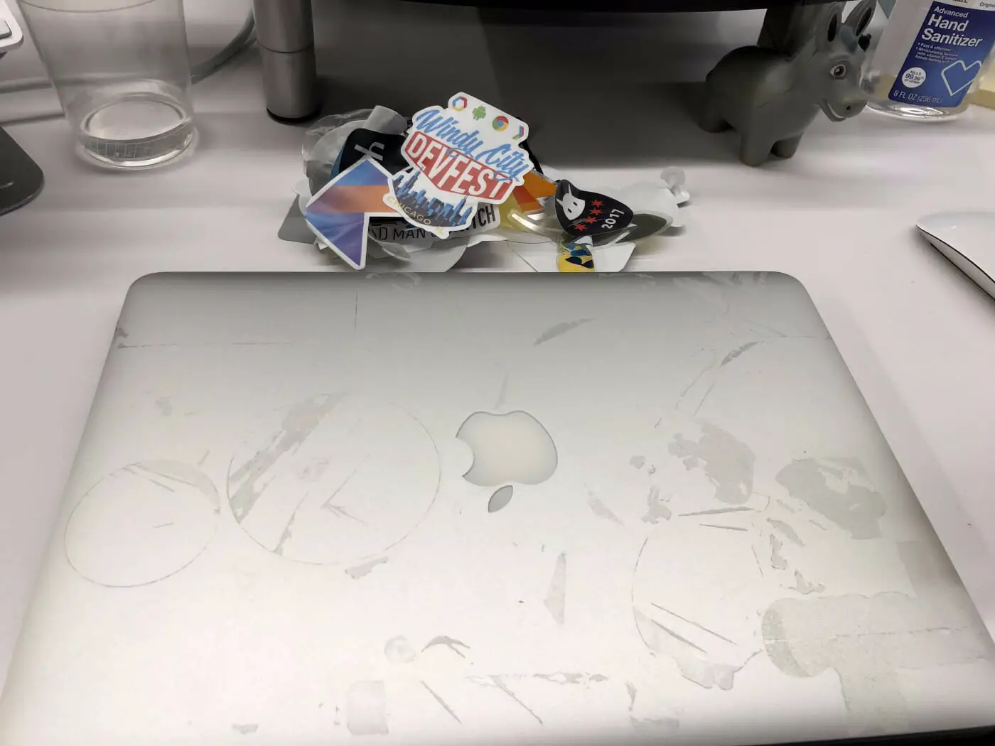 How To Get Sticker Glue Off Computer