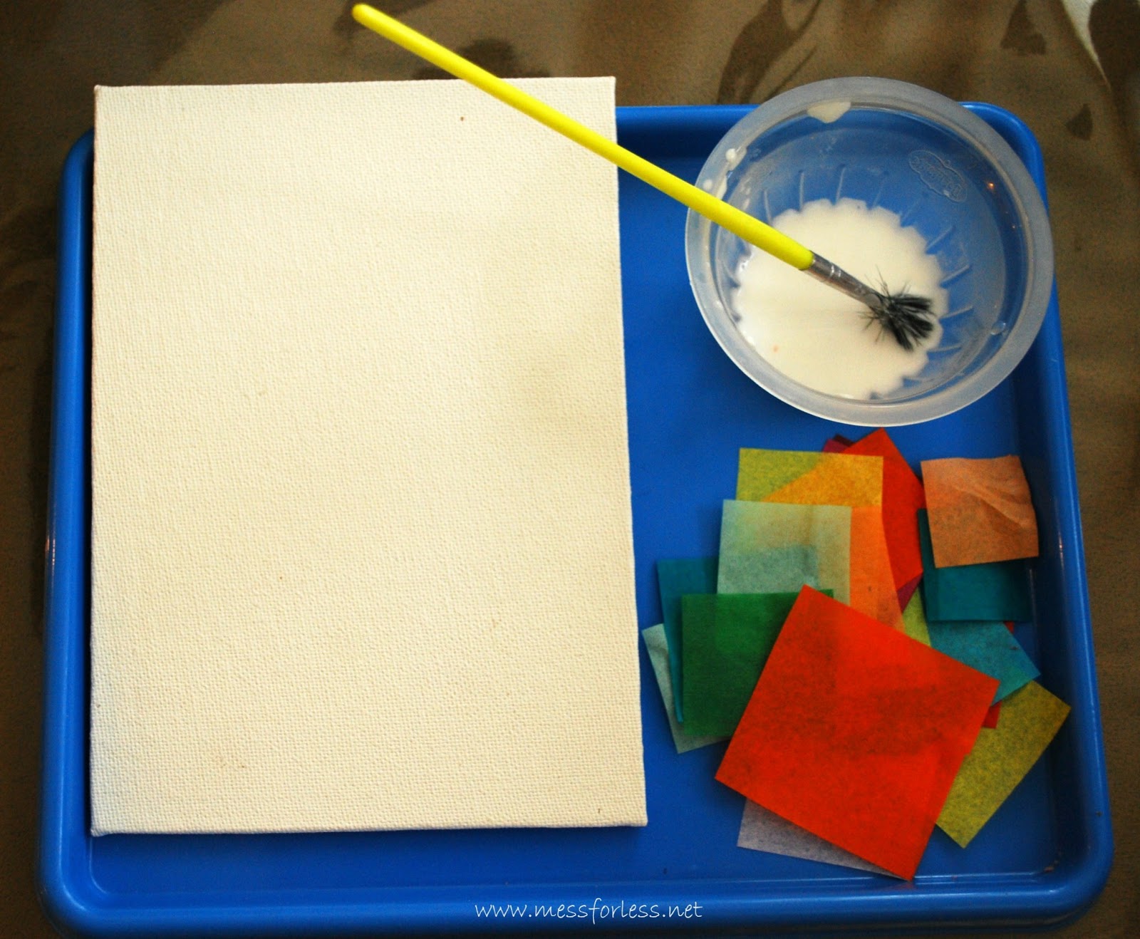 How To Glue Paper On Canvas