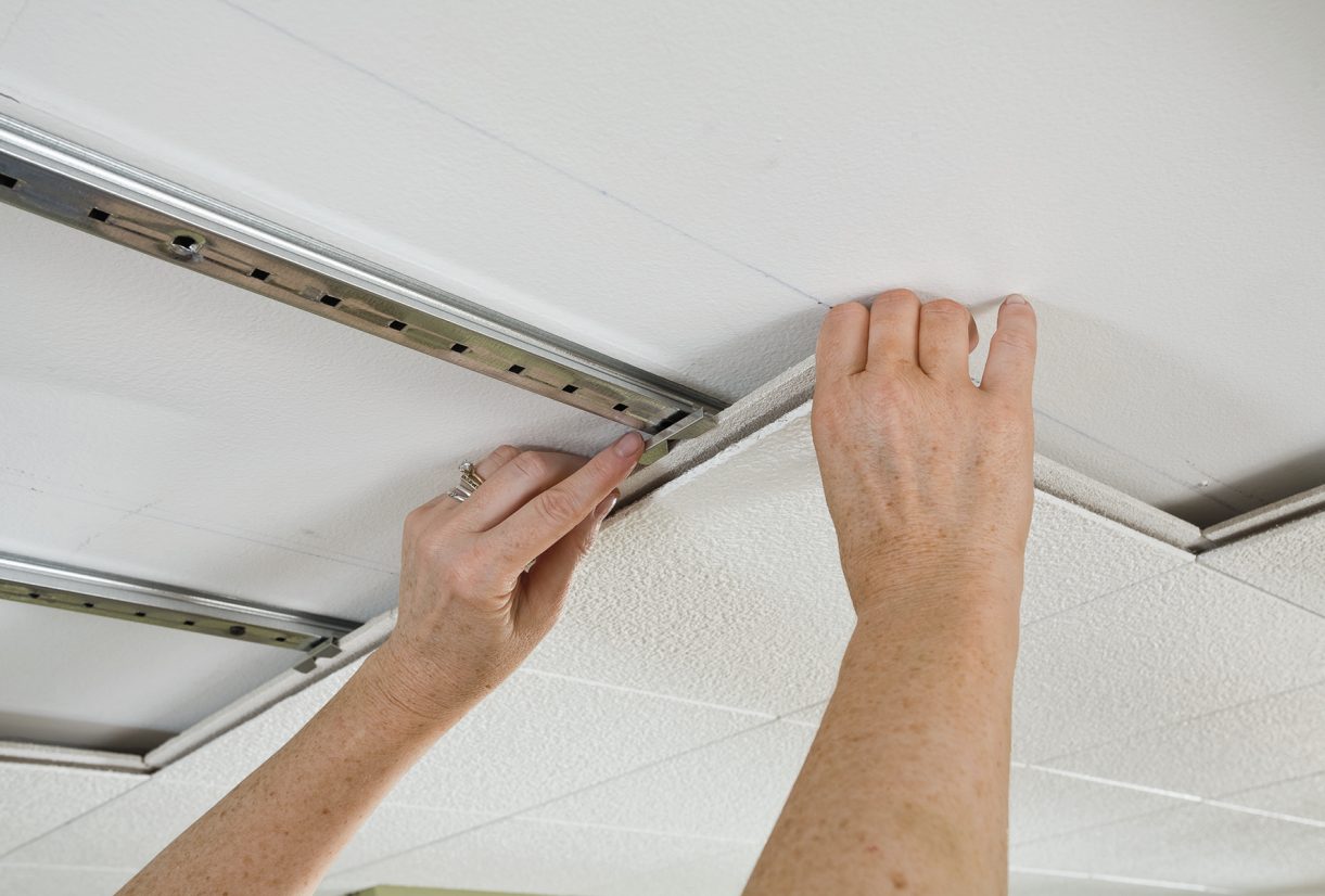 How To Install Ceiling Tiles With Adhesive