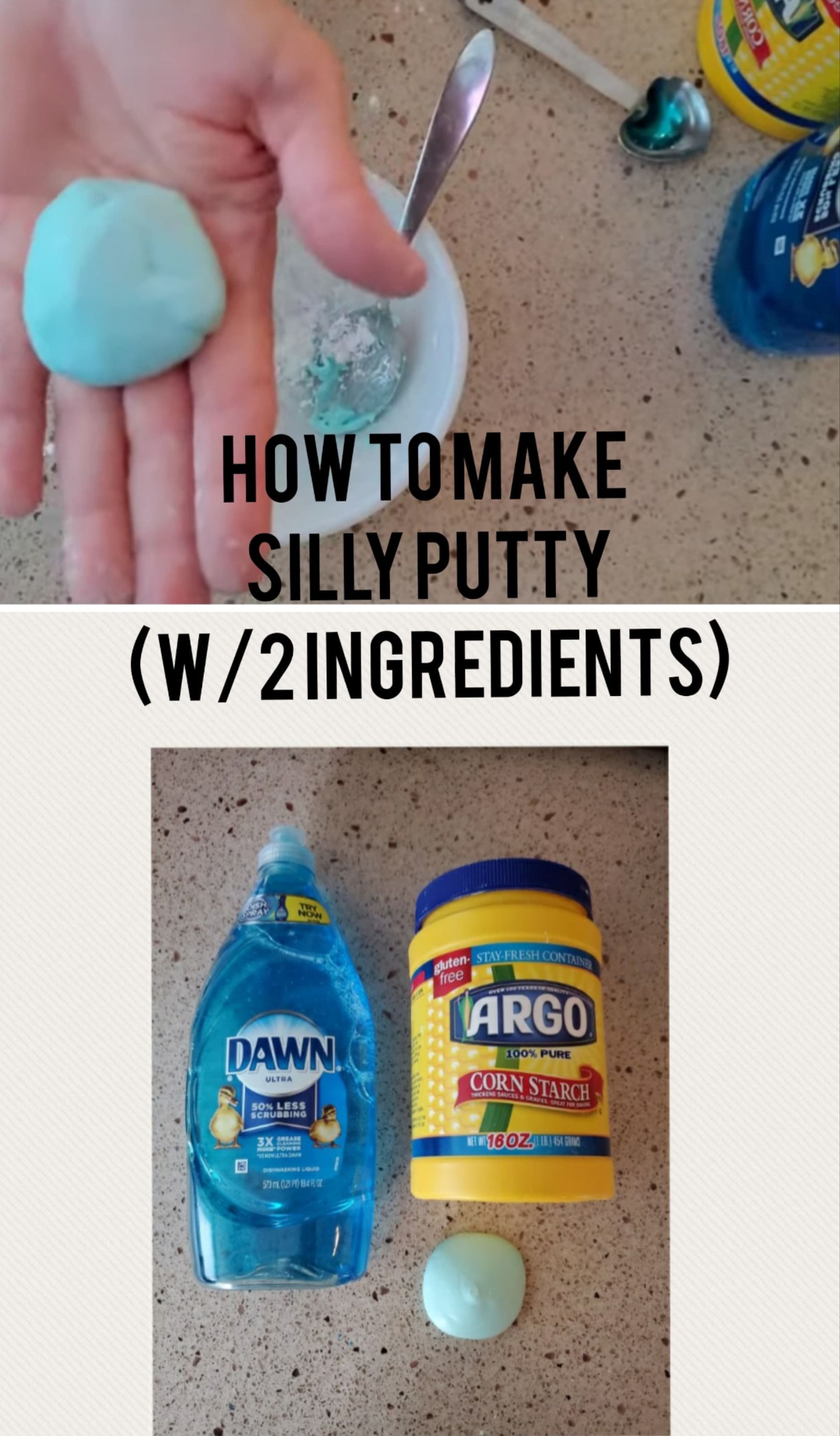 How To Make Slime With Dawn Dish Soap And Glue