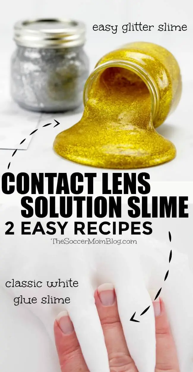 How To Make Slime With Glitter Glue And Contact Solution