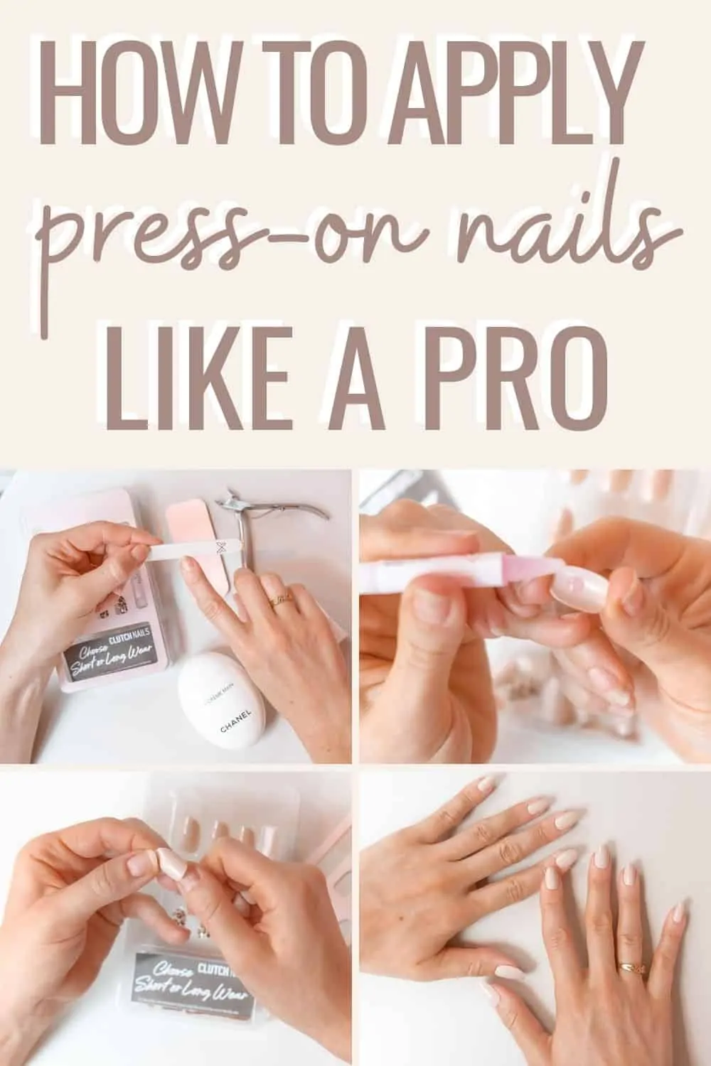 How To Put On Nails With Glue