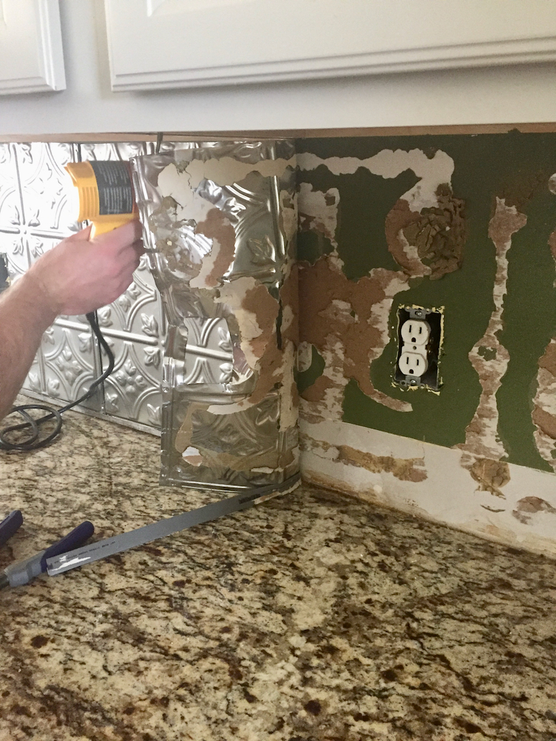 How To Remove Backsplash Glue From Drywall