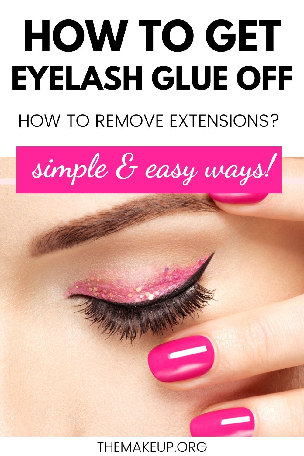 How To Remove Glue From False Lashes