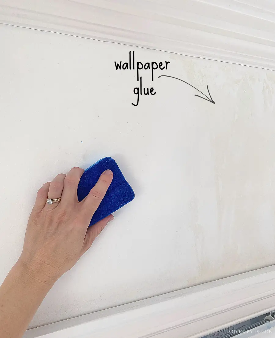 How To Remove Wallpaper Glue From Painted Walls